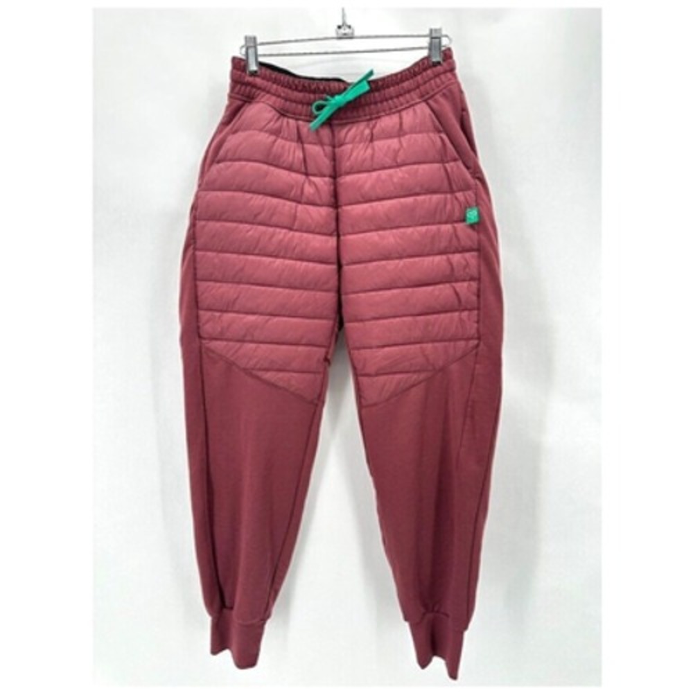 Peppermint‎ Cycling Co Hybrid Pants Size S Red Insulated Quilted Winter Training